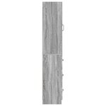 vidaXL Ensemble de Meubles 2 Pièces Sonoma gris 33 x 34 5 x 87 cm