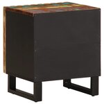 vidaXL Tables de chevet 2 Pièces 40x34x46 cm bois massif de récupération