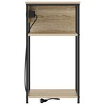 vidaXL Cabinet de chevet Chêne sonoma 28.1 x 40.9 x 75 cm