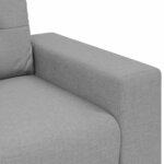 vidaXL Ensemble de Canapés avec coussin avec oreiller 3 Pièces Gris tissu