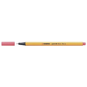 Stylo-Feutre POINT 88 Pointe Fine 0 4 mm Rouge FLUO STABILO