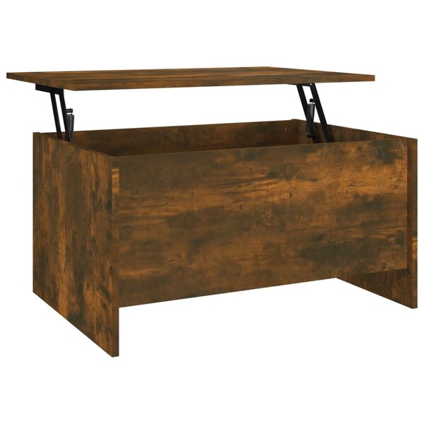 vidaXL Table basse Chêne fumé 80x55 5x41 5 cm Bois d'ingénierie