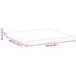 vidaXL Coussins de Matelas Blanc 160 x 200 cm