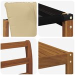 vidaXL Ensemble de canapés d'extérieur 7 Pièces Naturel et Beige