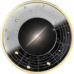 Pièce de monnaie en Argent 500 Francs g 17.50 Millésime 2024 Galaxies SOMBRERO