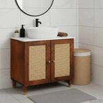 vidaXL Armoire d'évier Marron 62 x 33 x 58 cm Bois d'ingénierie