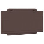 vidaXL Coussin de tête de lit marron 100 cm similicuir