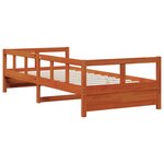 vidaXL Lit de jour cire marron 80x200 cm bois de pin massif