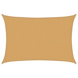 vidaXL Voile d'ombrage 160 g/m² rectangulaire sable 2 5x3 5m PEHD