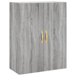 vidaXL Armoire murale sonoma gris 69 5x34x90 cm