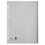 Intercalaires Imprimés Numériques Pp Recyclé Gris - 31 Positions - A4 - Gris - X 20 - Exacompta