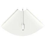 vidaXL Étagère flottante avec étagère 4 Pièces Blanc 15 x 15 x 2 cm