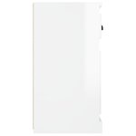 vidaXL Buffet blanc brillant 70x35 5x67 5 cm bois d'ingénierie