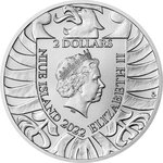 Pièce de monnaie en argent 2 dollars g 31.1 (1 oz) millésime 2022 czech lion for ukraine czech lion for ukraine