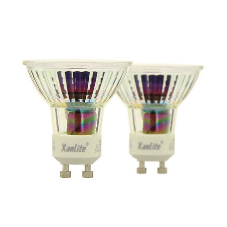 Lot de 2 ampoules led spots au culot gu10  5w cons. (50w eq.)  lumière blanche neutre