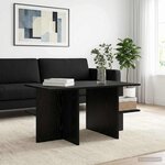 vidaXL Table basse Chêne noir 87 x 50 x 45 cm Bois d’ingénierie