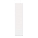 vidaXL Store plissé blanc 45x200 cm largeur du tissu 44 4 cm polyester