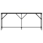 vidaXL Table console noir 180x23x75 cm bois d'ingénierie