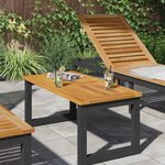 vidaXL Plateau de table Huile Naturelle 90 x 45 x 2 cm