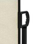 vidaXL Auvent latéral rétractable crème 180x600 cm