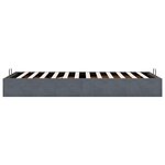 vidaXL Cadre de lit ottoman sans matelas gris foncé 80x200 cm velours