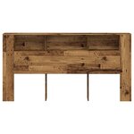 vidaXL Armoire de tête de lit vieux bois 200x18 5x102 5 cm