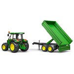 Bruder tracteur avec remorque john deere 5115m échelle 1:16