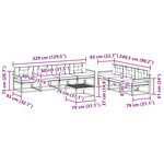 vidaXL Ensemble de canapés d'extérieur 7 pc Blanc et Beige