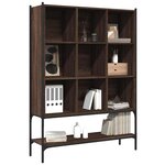 vidaXL Bibliothèque chêne marron 102x30x141 5 cm bois d'ingénierie