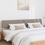 vidaXL Tête de lit capitonnée Taupe 200 cm Pin massif
