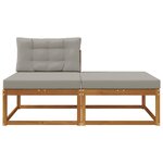 vidaXL Unité de canapé sectionnel avec coussin 2 Pièce Naturel