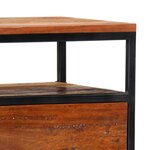 vidaXL Table de chevet 40 x 30 x 50 cm Bois de récupération et acier