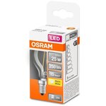 Osram ampoule led sphérique clair filament  2 5w=25 e14 chaud