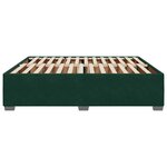 vidaXL Cadre de lit sans matelas vert foncé 200x200 cm velours