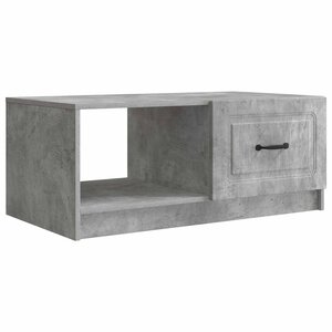 vidaXL Table basse Gris béton 90 x 50 x 37 cm Bois d'ingénierie