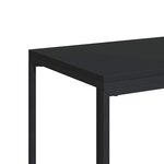 vidaXL Table d'appoint avec roues Noir 40x30x63 5 cm Bois d'ingénierie