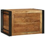 vidaXL Coffre de rangement 80 x 50 x 50 cm en bois d'acacia