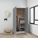 vidaXL Garde-robe Sonoma gris 82 5x51 5x180 cm Bois d'ingénierie