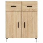 vidaXL Buffet haut Chêne sonoma 69 5x34x180 cm Bois d'ingénierie