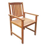 vidaXL Ensemble à manger d'extérieur 5 Pièces Bois d'acacia solide