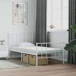vidaXL Matelas en mousse blanc 100x210 cm 7 zones dureté 20 ILD