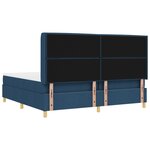 Lit ressort vidaXL avec matelas et LED bleues 200x200 cm en tissu