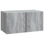 vidaXL Meuble TV mural Sonoma gris 59 5 x 31 x 30 cm Bois d'ingénierie