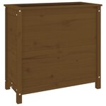 vidaXL Jardinière marron miel 82 5x40x78 cm bois massif de pin