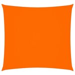 vidaXL Voile de parasol tissu oxford carré 5x5 m orange