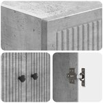 vidaXL Ensemble de Meubles 2 Pièces Gris béton 66 x 34 5 x 90 cm
