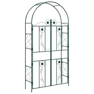 vidaXL Arche de jardin Uni Vert 115 x 37 x 226 cm