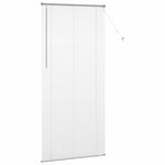vidaXL Store de Fenêtre avec des rideaux Manuel Argent Aluminium