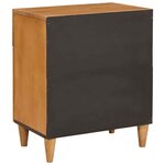 vidaXL Table de chevet avec tiroir Marron clair 50 x 33 x 60 cm