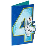 Carte anniversaire 4 ans olaf - draeger paris